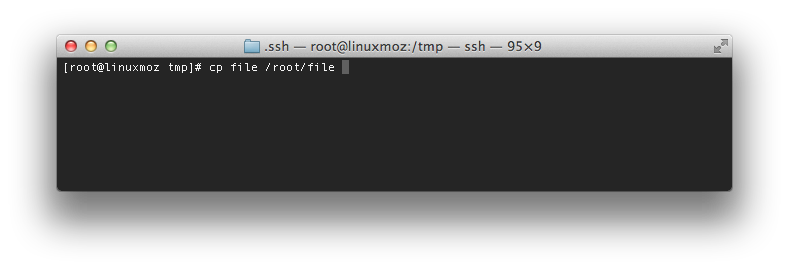 Linux file copy command